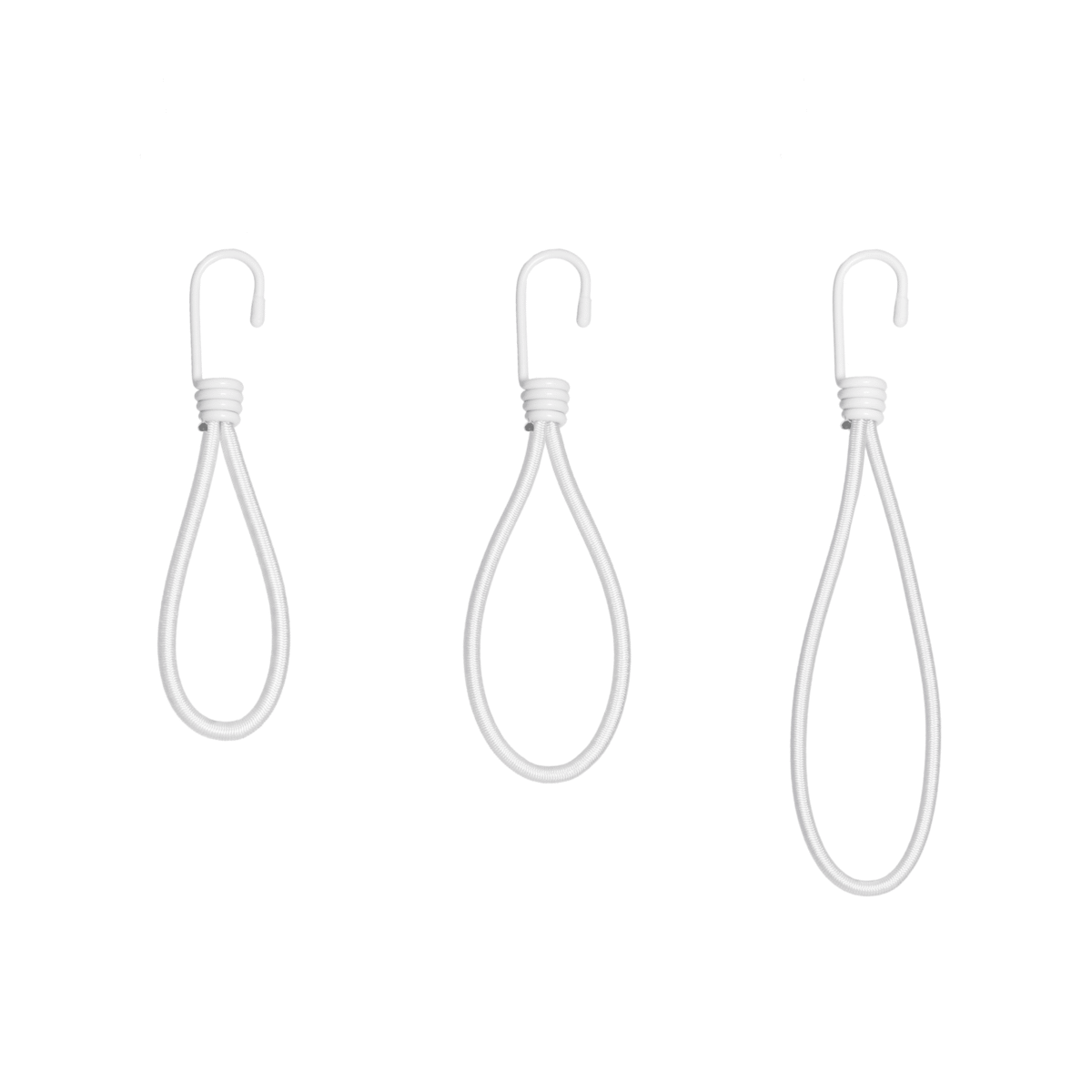 Bungee loop with classic hook white